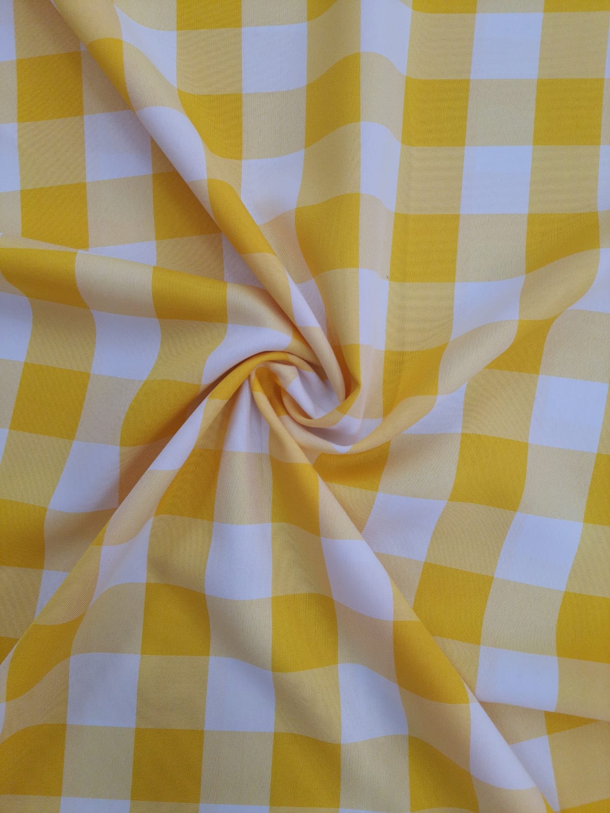 Tecido Oxford Estampado Xadrez Quadriculado Amarelo e Lilás - 1,40m