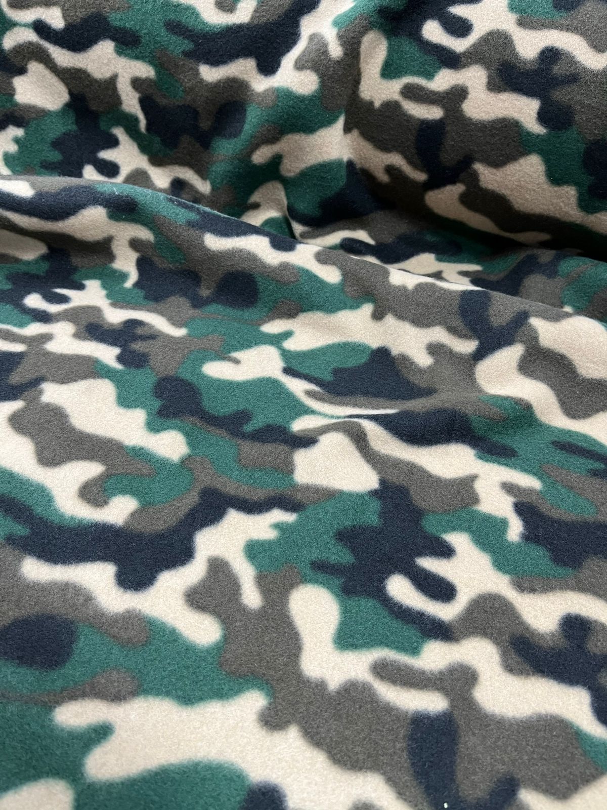 Soft Estampado - Camuflagem Militar Verde/Preto/Bege