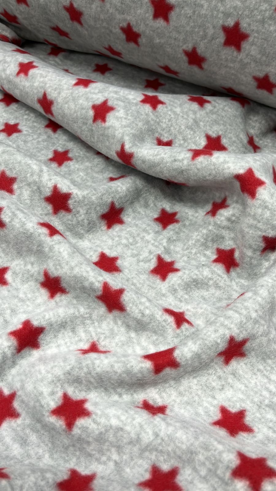 Soft Estampado - Estrelas Vermelha/Cinza 