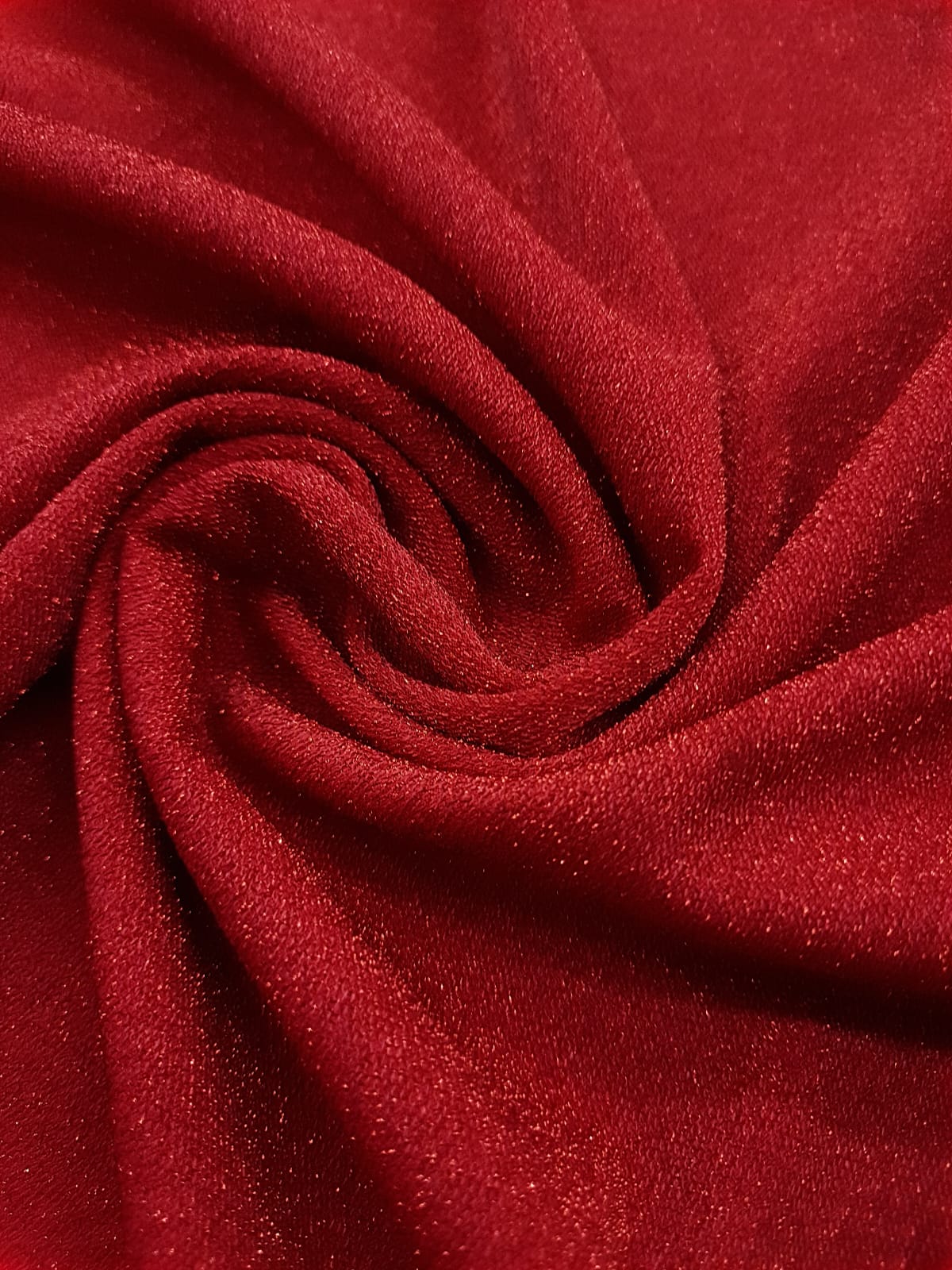 Malha Lurex Vermelho Scarlet Luciene Tecidos