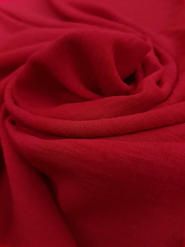 Crepe Airflow Slub - Vermelho Scarlet