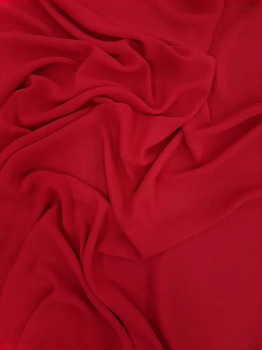Crepe Airflow Slub - Vermelho Scarlet