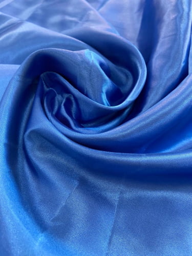 Cetim Charmousse Liso - Azul Royal