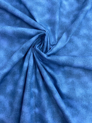Tricoline Estampada Poeirinha - Azul Cobalto