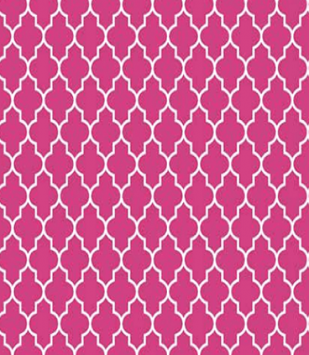 Tricoline Estampada Mista - Arabesco Pink