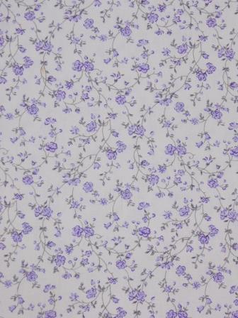 Tricoline Estampada Floral Laura Lilas - 2014 1