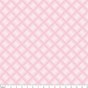 Tricoline Estampada Trama de Cesta Rosa 1343/097