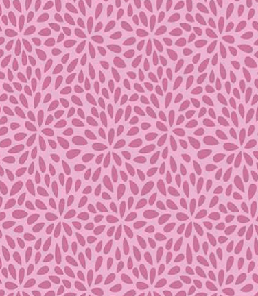 Tricoline Estampada Mista - Pilea Rosa