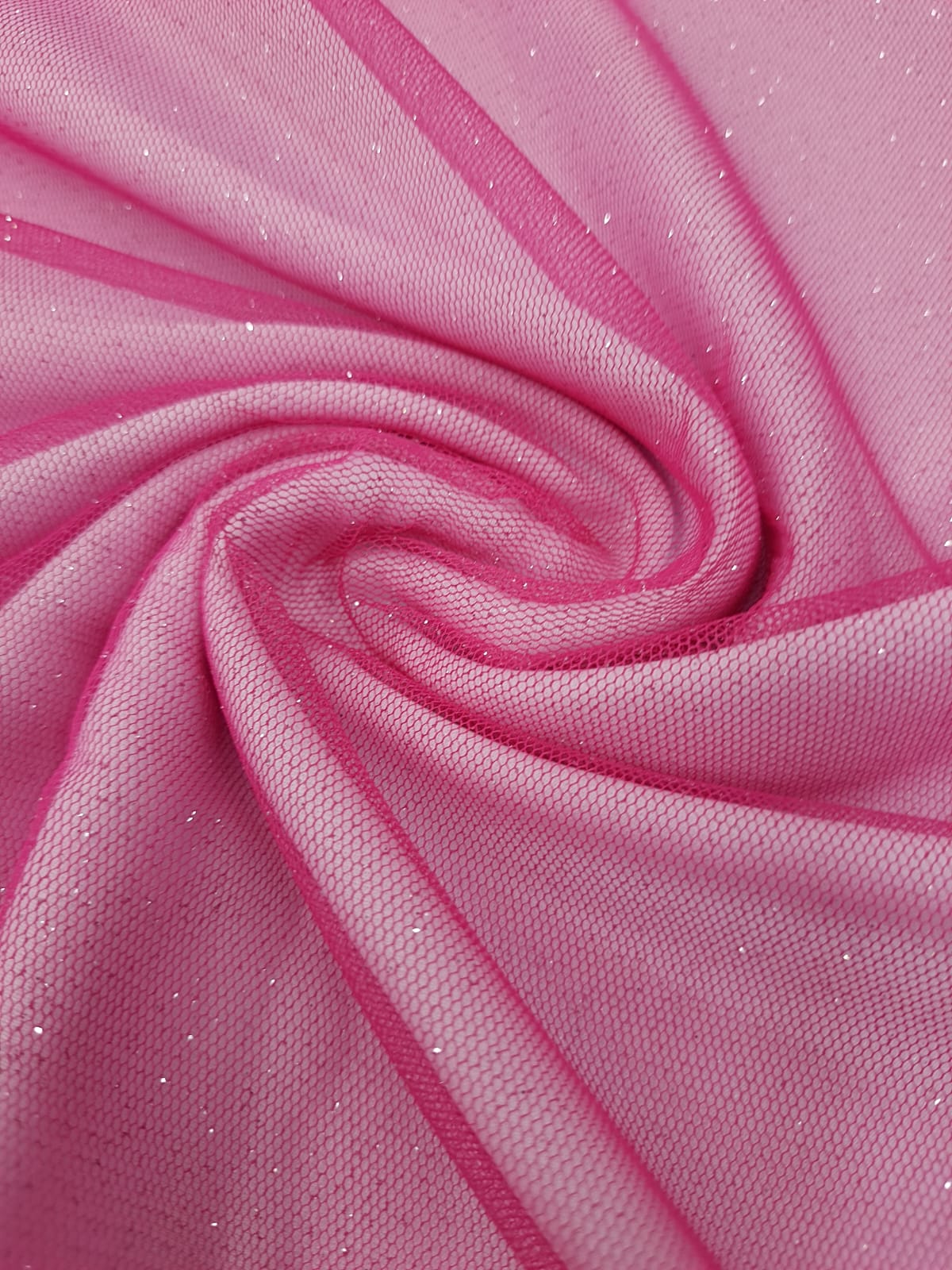 Tule Glitter - Rosa Pink